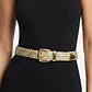 Cinturón Trenzado Dorado y Plateado – Hebilla Dorada NINE WEST - Miniatura 1