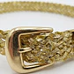 Cinturón Trenzado Fino Dorado Brillante con Puntera y Hebilla Metálica SHOWROOM - thumbnail 1