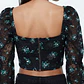 Crop Top de Encaje Floral Escote Cuadrado y Mangas Abullonadas TOPSHOP (Talla S) NUEVO CON ETIQUETAS - Miniatura 2