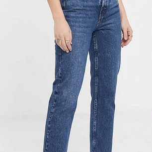 Jeans Editor Corte Recto Tobillero Azul Medio TOPSHOP (S-38) NUEVO CON ETIQUETAS