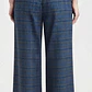Pantalón de Vestir Azul Pata de Gallo / Escocés TOPSHOP (S-38) NUEVO CON ETIQUETAS - Miniatura 2