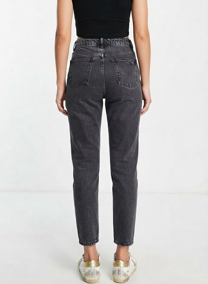 Mom Jeans Washed Black TOPSHOP (M-40) 2
