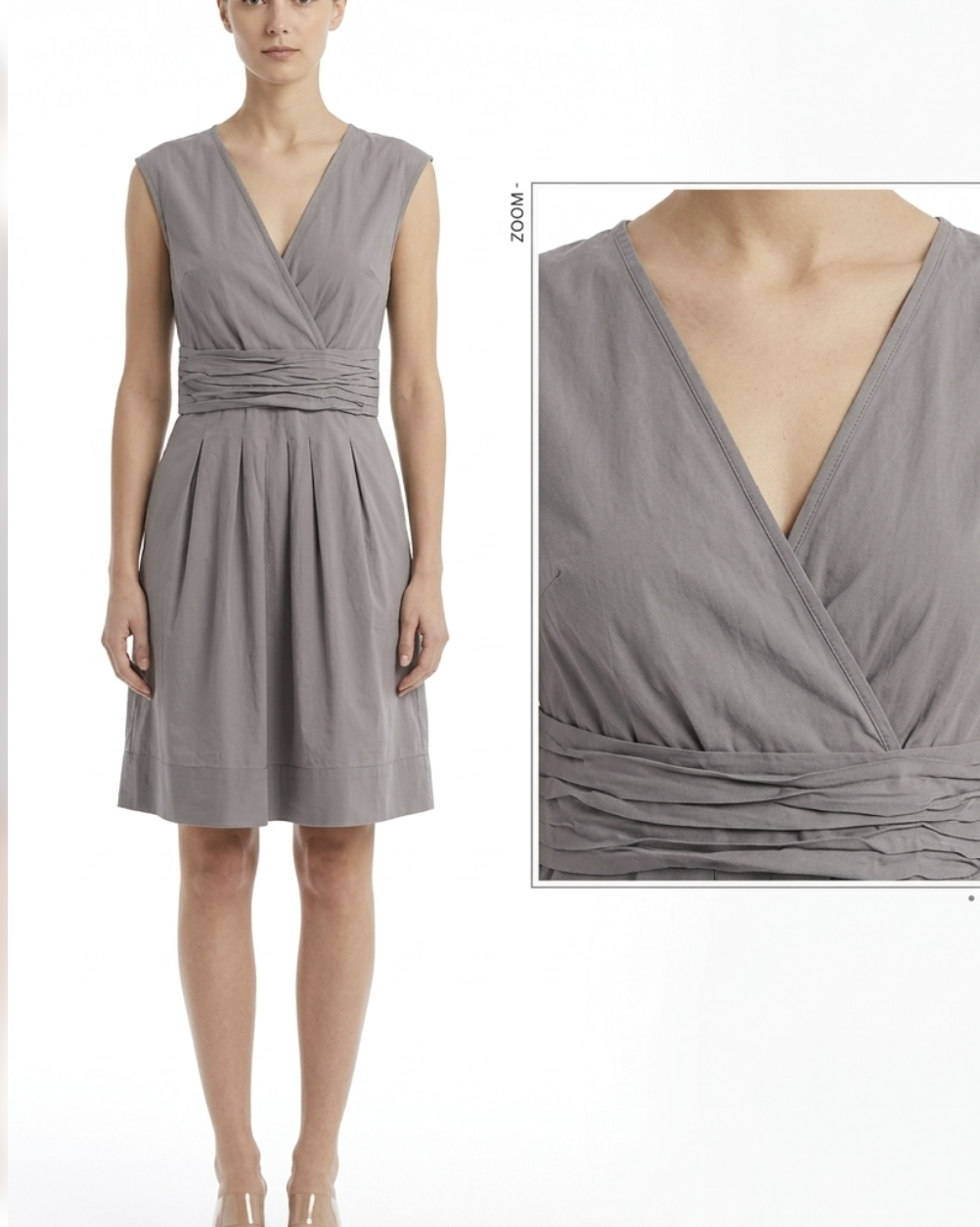 Vestido Cóctail Plizados Popelina BCBG MAXAZRIA (S)   1