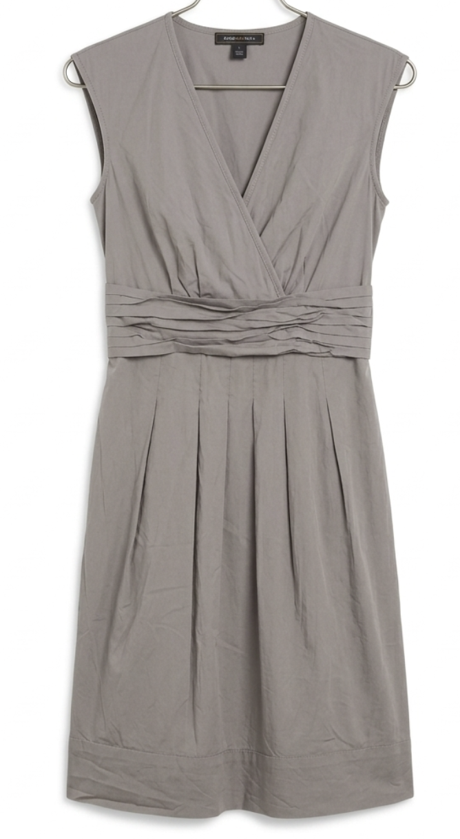 Vestido Cóctail Plizados Popelina BCBG MAXAZRIA (S)   3