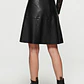 Falda Corte A Tiro Alto Ecocuero SHEIN MOD (XS) NUEVO - Miniatura 2