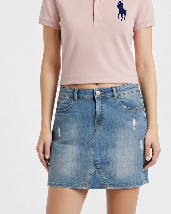 Minifalda Denim WONDER NATION (M-40) NUEVO CON ETIQUETAS 1