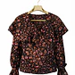 Blusa Floral Con Escote En V y Volantes TOPSHOP (M) NUEVO CON ETIQUETAS - thumbnail 2
