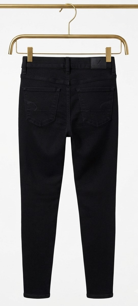 Jeans Jegging Negro Tiro Alto AMERICAN EAGLE (S-36) NUEVO  2