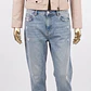 Chaqueta Biker de Cuero Sintético Rosa Palo TOPSHOP (S-36) - thumbnail 2
