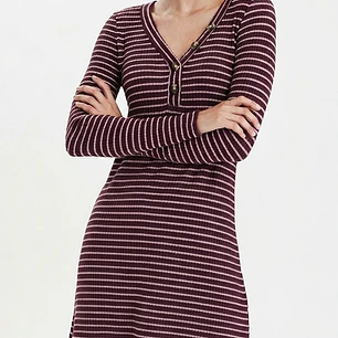 Vestido Manga Larga Estilo Henley AMERICAN EAGLE (M) NUEVO CON ETIQUETAS