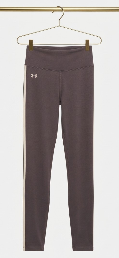 Leggings Deportivo Marrón Taupe con Franja Lateral UNDER ARMOUR (L-42) NUEVO CON ETIQUETAS 2
