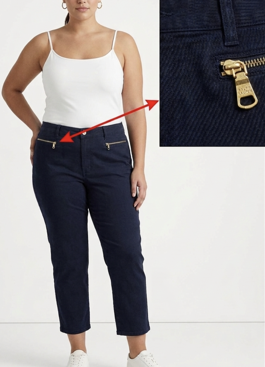 Jeans Diseño Bosillos Cierres Dorados RALPH LAUREN JEANS (XL-XXL)   1