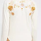 Top Manga Larga 100% Algodón Bordado Disco Rose FREE PEOPLE (S-M) - thumbnail 2