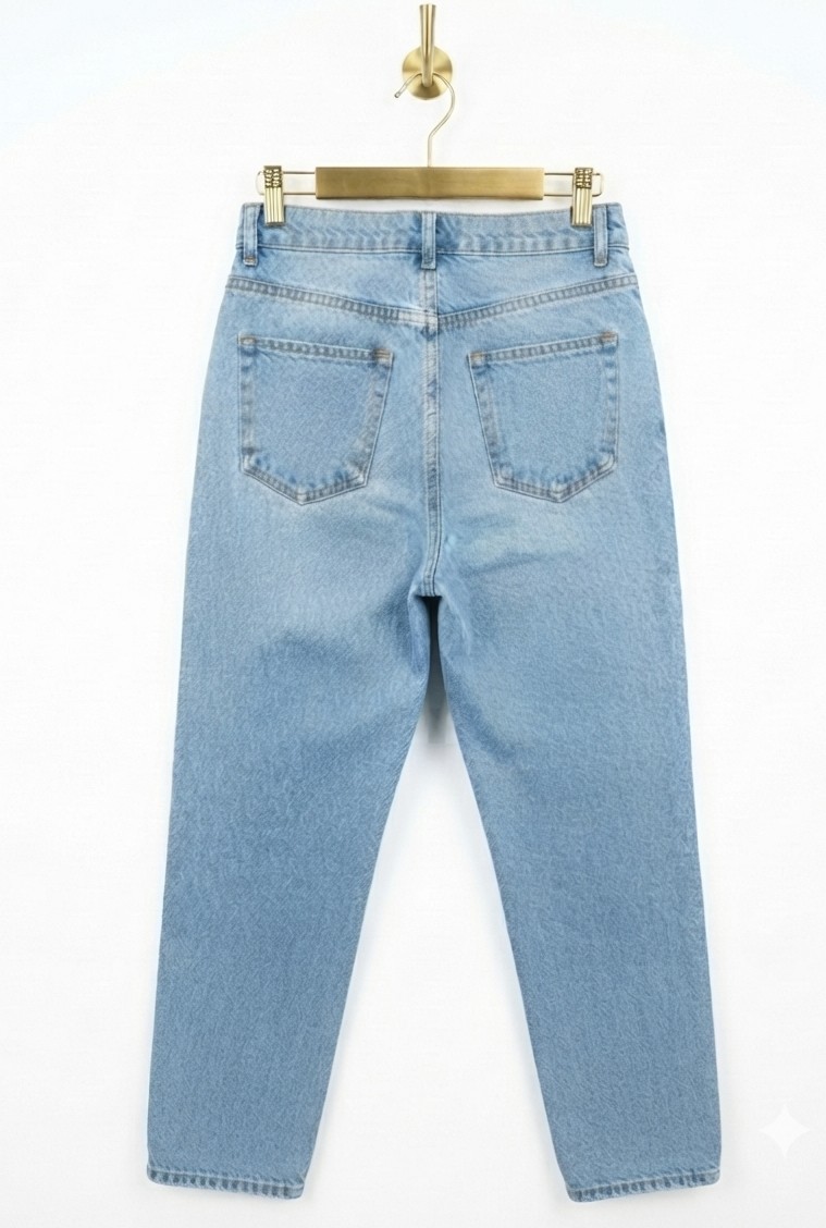 Mom Jeans Azul Claro TOPSHOP (S-36) NUEVO CON ETIQUETAS 3