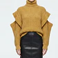 Suéter de Punto Grueso y Detalles Descubiertos en  Hombros TOPSHOP (L) NUEVO CON ETIQUETAS - Miniatura 1