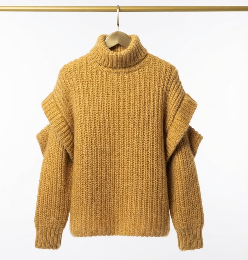 Suéter de Punto Grueso y Detalles Descubiertos en  Hombros TOPSHOP (L) NUEVO CON ETIQUETAS 2