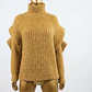 Suéter de Punto Grueso y Detalles Descubiertos en  Hombros TOPSHOP (L) NUEVO CON ETIQUETAS - Miniatura 4