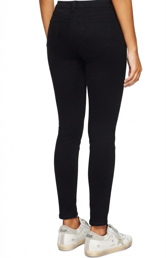 Jeans Leigh Tiro Medio-Alto Skinny Negro TOPSHOP (S-36) NUEVO CON ETIQUETAS 4