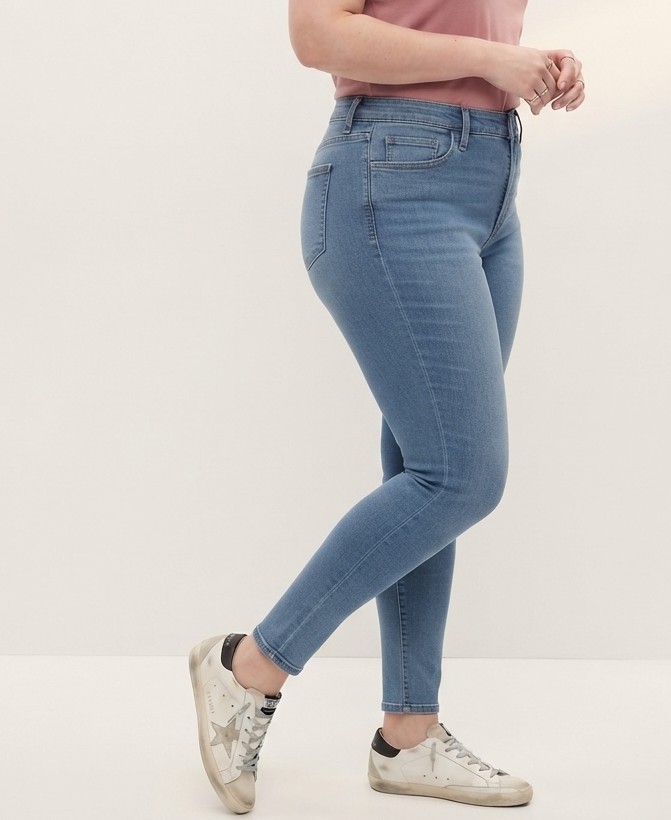 Skinny Jeans Azul Medio Tono Lavado TOPSHOP (L-44)  2