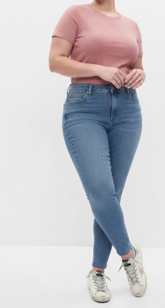Skinny Jeans Azul Medio Tono Lavado TOPSHOP (L-44)  1