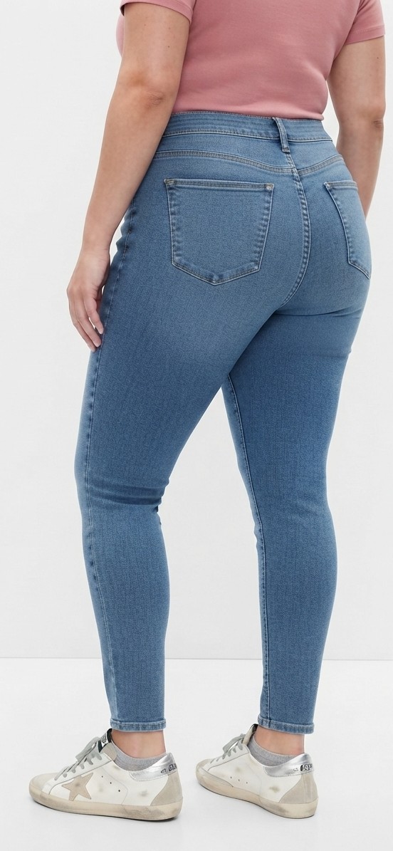 Skinny Jeans Azul Medio Tono Lavado TOPSHOP (L-44)  4