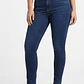 Skinny Jeans Tiro Medio en Lavado Azul Oscuro AMERICAN EAGLE (L-42) NUEVO CON ETIQUETAS - Miniatura 3