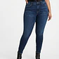 Skinny Jeans Tiro Medio en Lavado Azul Oscuro AMERICAN EAGLE (L-42) NUEVO CON ETIQUETAS - Miniatura 1