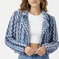 Cardigan Cropped Estilo Boucle Texturizado IT'S MAGIC BY TONY GARMENTS (S) TRUE VINTAGE  - thumbnail 2