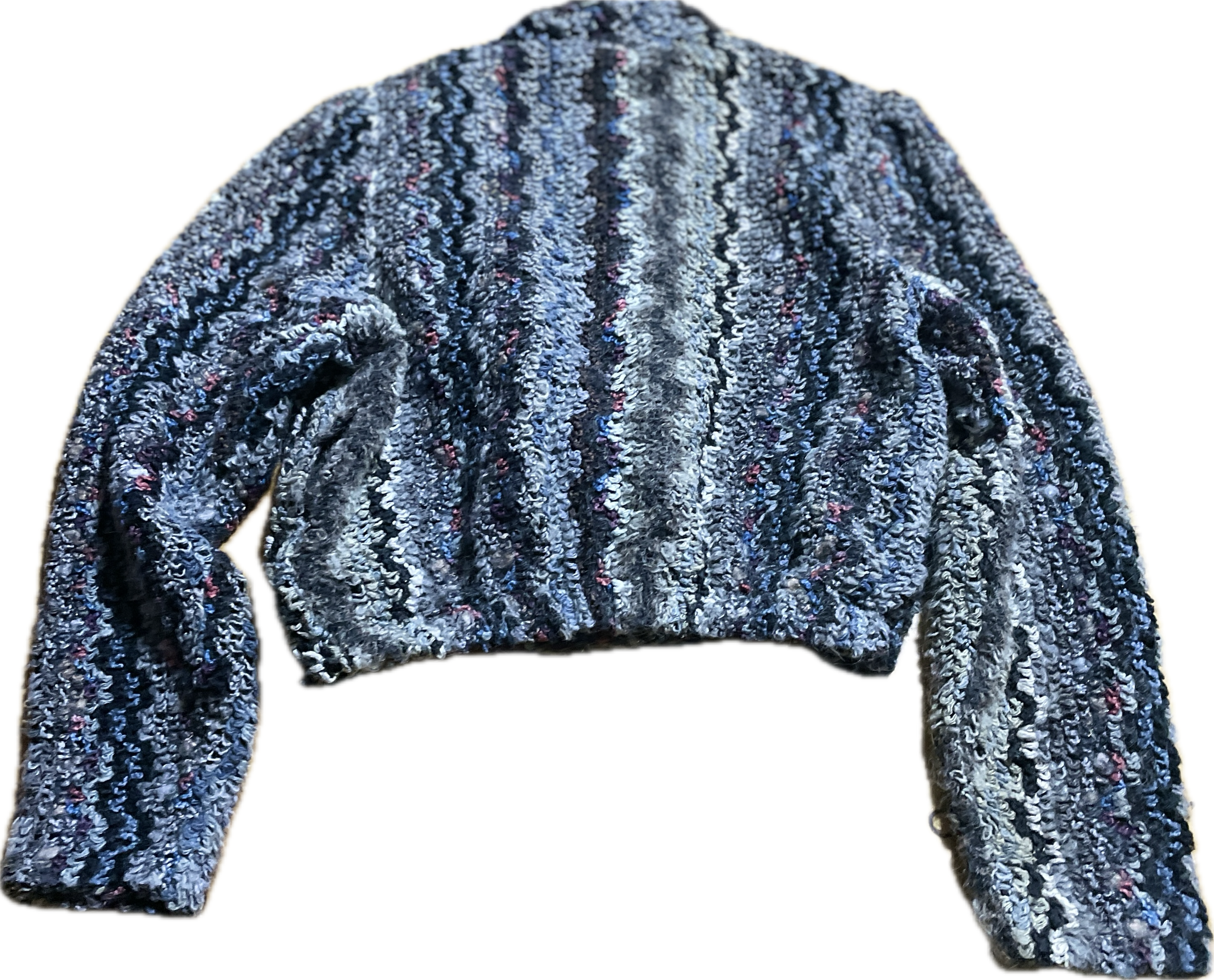 Cardigan Cropped Estilo Boucle Texturizado IT'S MAGIC BY TONY GARMENTS (S) TRUE VINTAGE  4