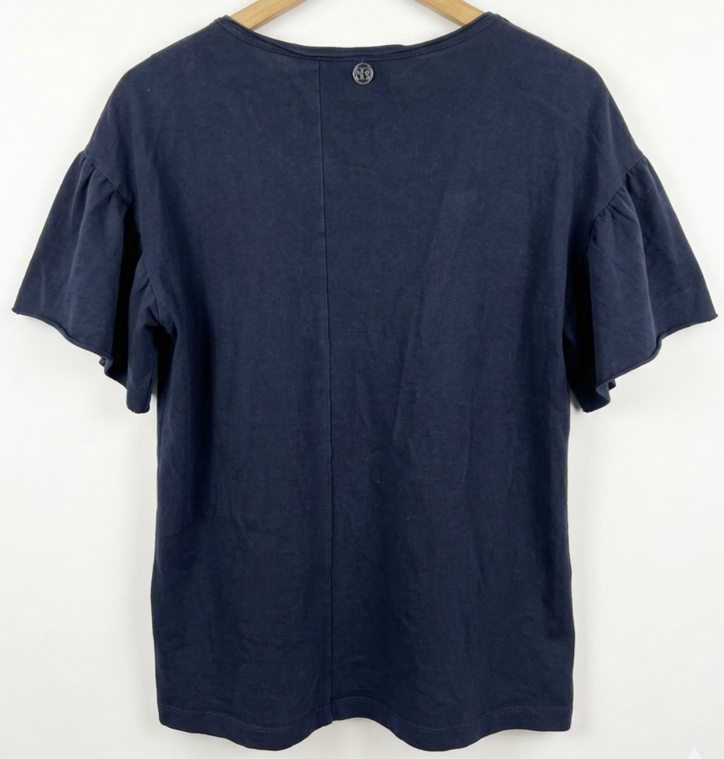 Polera Diseño Mariposa Vuelos Pedrería MARIA GRAZIA SEVERI (XL) 2