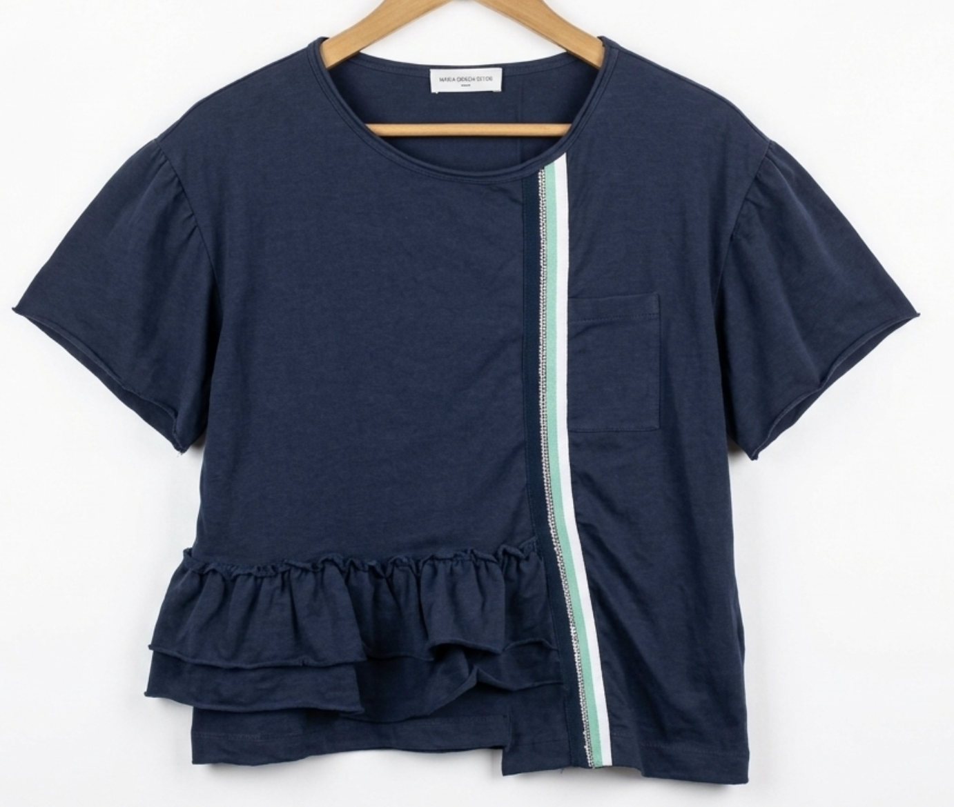 Polera Diseño Mariposa Vuelos Pedrería MARIA GRAZIA SEVERI (XL) 3