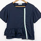 Polera Diseño Mariposa Vuelos Pedrería MARIA GRAZIA SEVERI (XL) - Miniatura 3