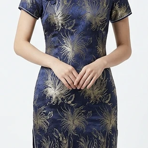 Vestido Quipao tradicional Chino (M) NUEVO 