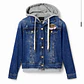 Chaqueta Denim Efecto Sudadera con Capucha y Parche de Ojo DESIGUAL (S) NUEVO CON ETIQUETAS - Miniatura 1