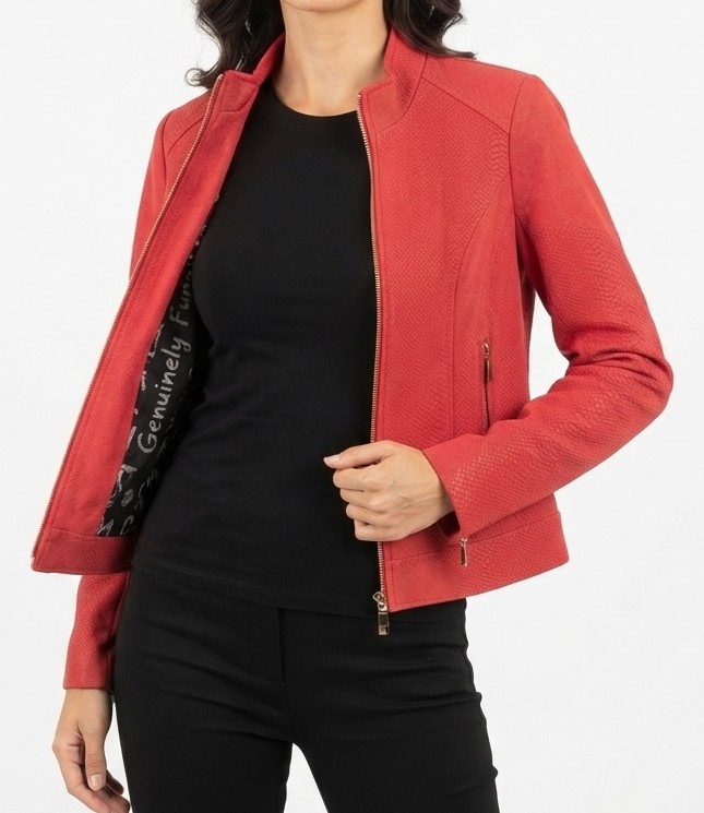 Chaqueta Biker de Ante Sintético Texturizada DESIGUAL (XS) NUEVO CON ETIQUETAS 1