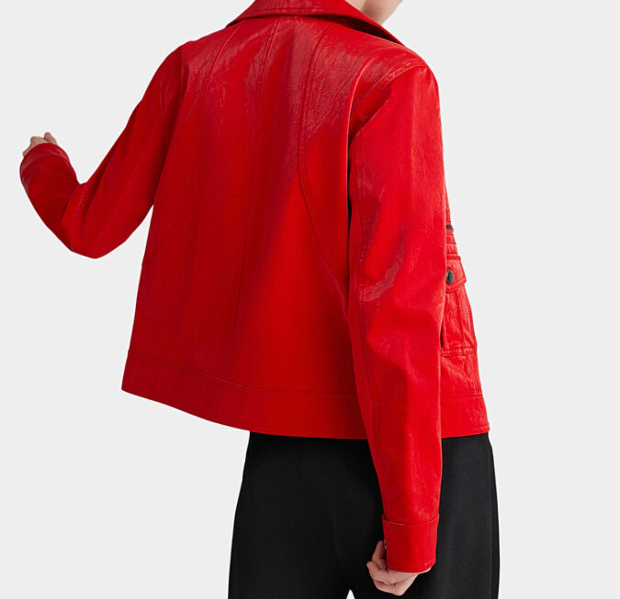 Chaqueta Biker de Efecto Piel con Bolsillos Utility DESIGUAL (XS) NUEVO CON ETIQUETAS 2