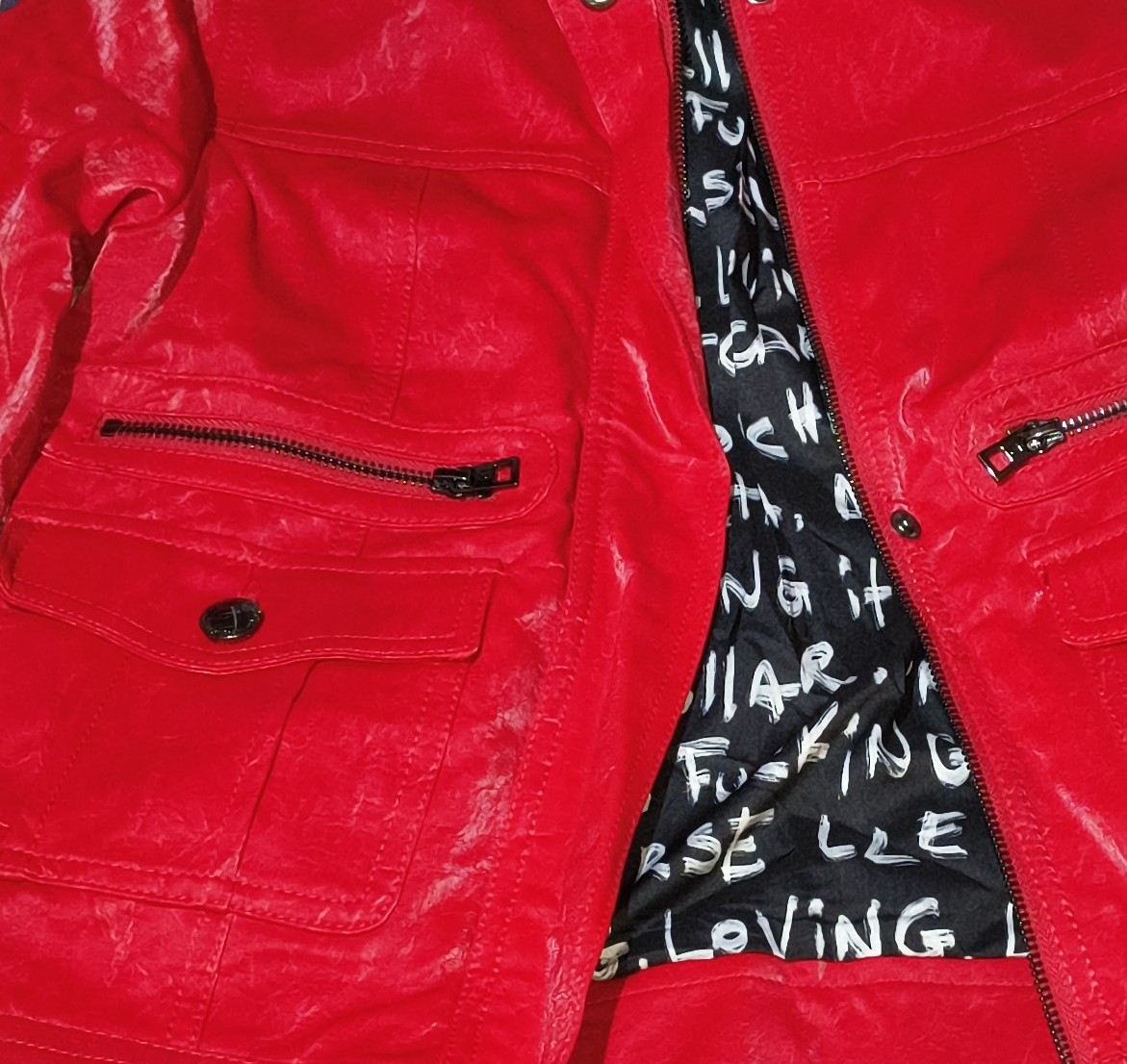 Chaqueta Biker de Efecto Piel con Bolsillos Utility DESIGUAL (XS) NUEVO CON ETIQUETAS 6