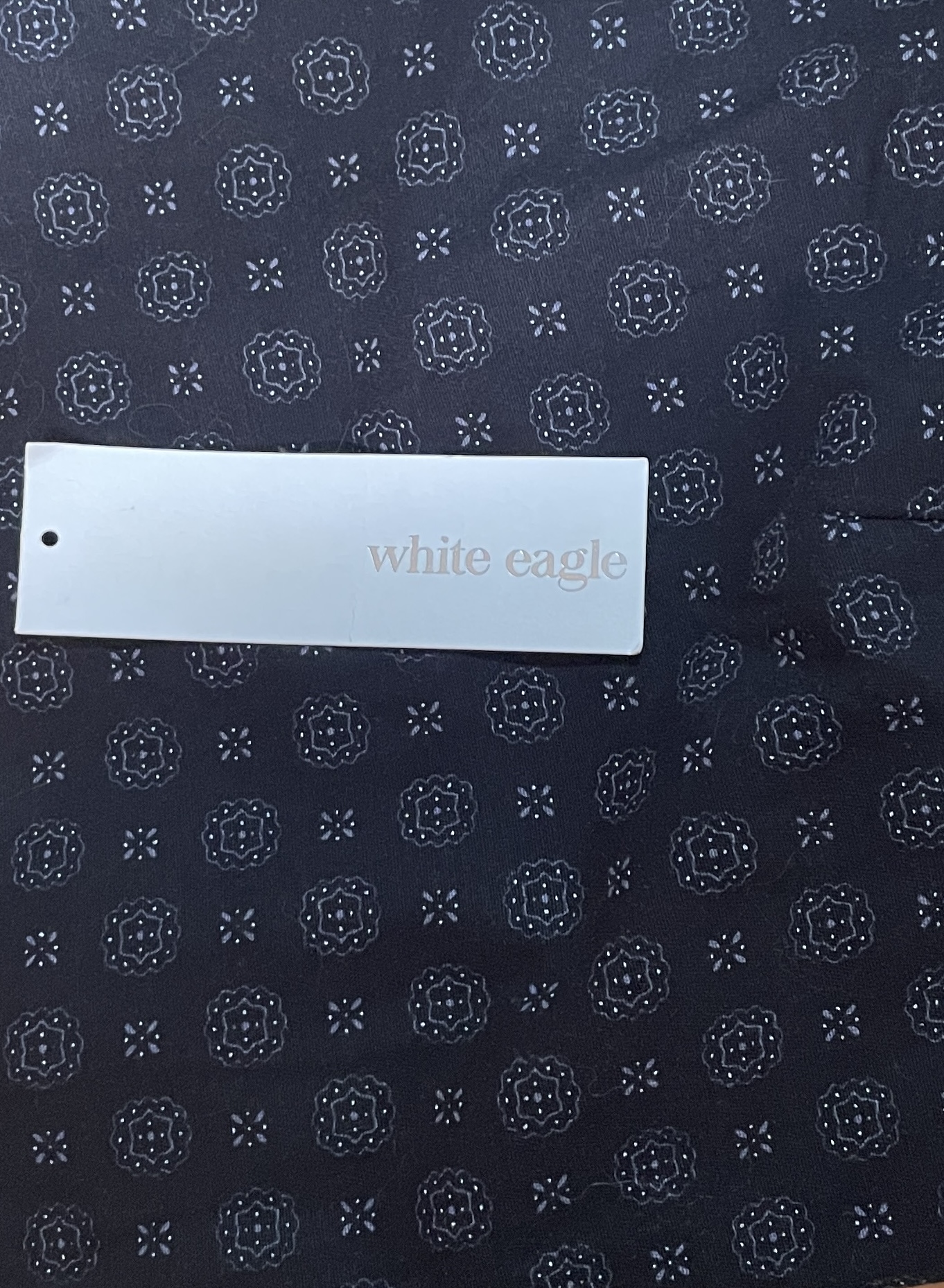 Pantalón Algodón Stretch Estampado Circle Sophia WHITE EAGLE (XL) NUEVO CON ETIQUETAS 3