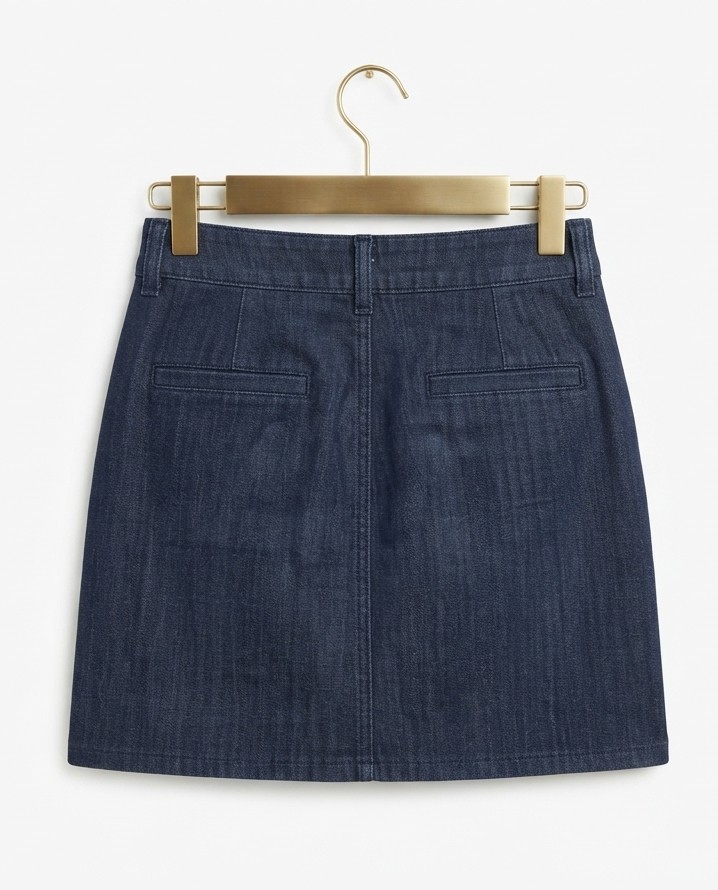 Falda Corta De Mezclilla Con Botones Frontales BANANA REPUBLIC (S) SHOWROOM 3