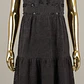 Vestido Maxi Negro Cuello Halter Con Bordados y Encaje DESIGUAL (XS) NUEVO CON ETIQUETAS - Miniatura 3