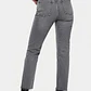 Jeans Gris Lavado Corte Recto Tiro Alto Con Bastilla Desflecada TOPSHOP (S-38) NUEVO - Miniatura 2
