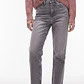 Jeans Gris Lavado Corte Recto Tiro Alto Con Bastilla Desflecada TOPSHOP (S-38) NUEVO - Miniatura 1