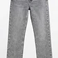 Jeans Gris Lavado Corte Recto Tiro Alto Con Bastilla Desflecada TOPSHOP (S-38) NUEVO - Miniatura 4