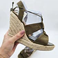 Sandalia De Cuña De Yute Con Amarre STEVE MADDEN (36) NUEVO CON ETIQUETAS - thumbnail 2