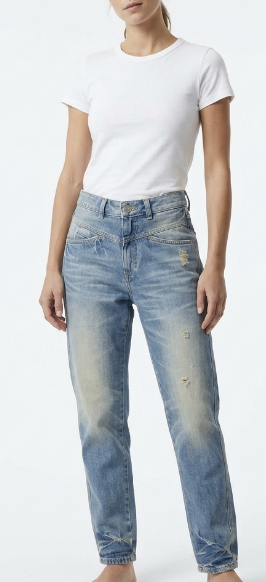 Jeans High Waisted 100% Algodón Pedal Pusher CLOSED (XS) NUEVO CON ETIQUETAS 1