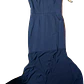 Vestido Black Tie Sheer Bottom Leonora Cuello Pedrería BCBG MAXAZRIA (S) SHOWROOM - Miniatura 7