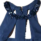 Vestido Black Tie Sheer Bottom Leonora Cuello Pedrería BCBG MAXAZRIA (S) SHOWROOM - Miniatura 9