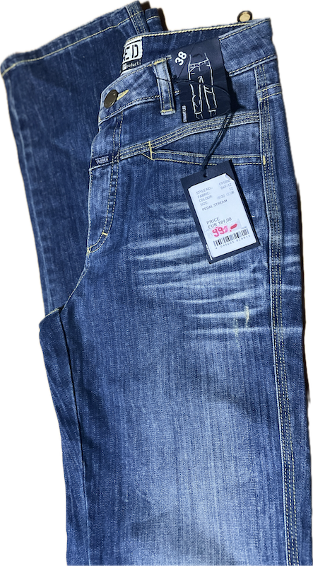 Jeans Straight Leg Deslavado Pedal Stream CLOSED (XS) NUEVO CON ETIQUETAS 3