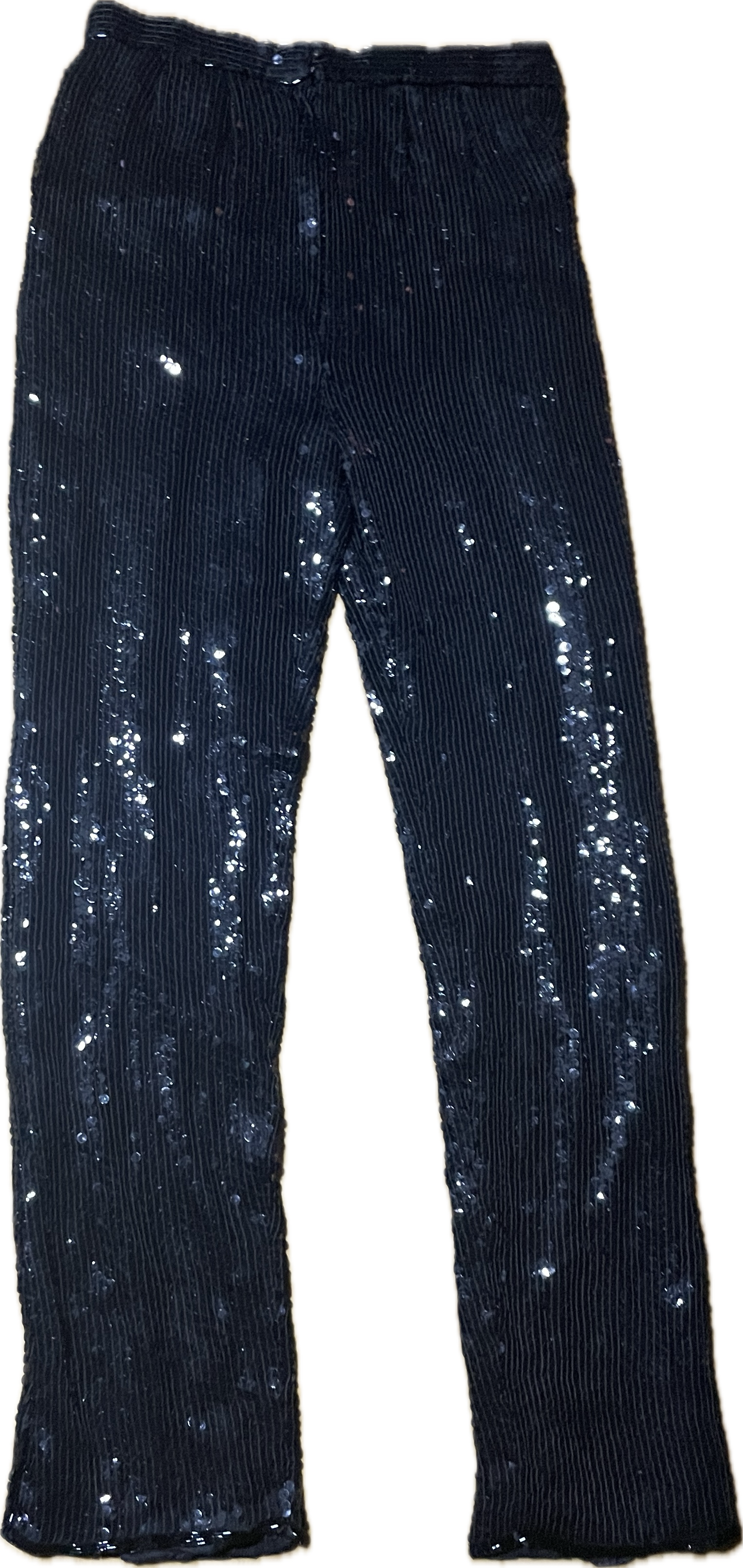 Pantalón Lentejuelas Bordadas Borde Canutillo Seda TRUE VINTAGE (S) 4