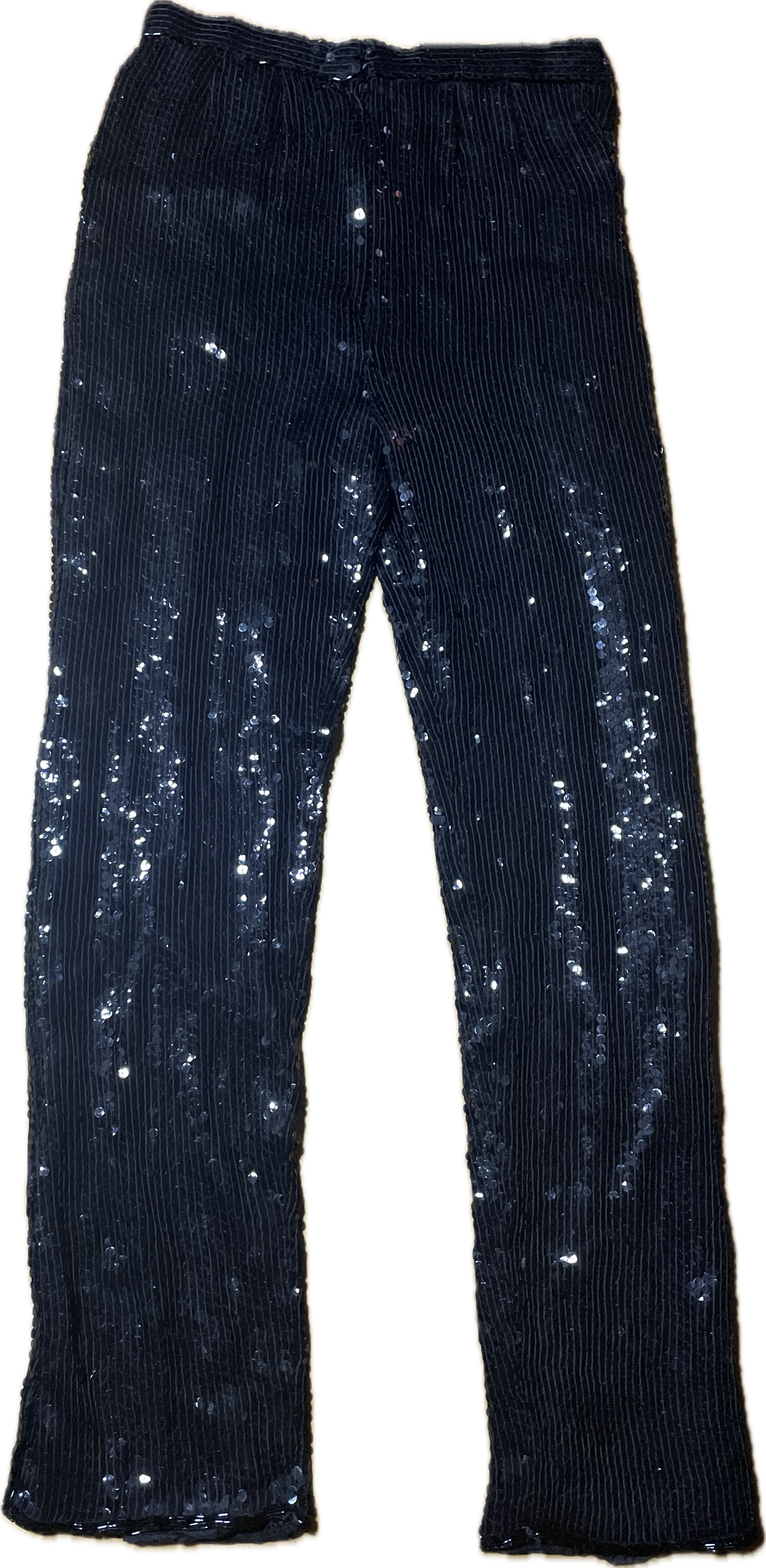 Pantalón Lentejuelas Bordadas Borde Canutillo Seda TRUE VINTAGE (S) 6